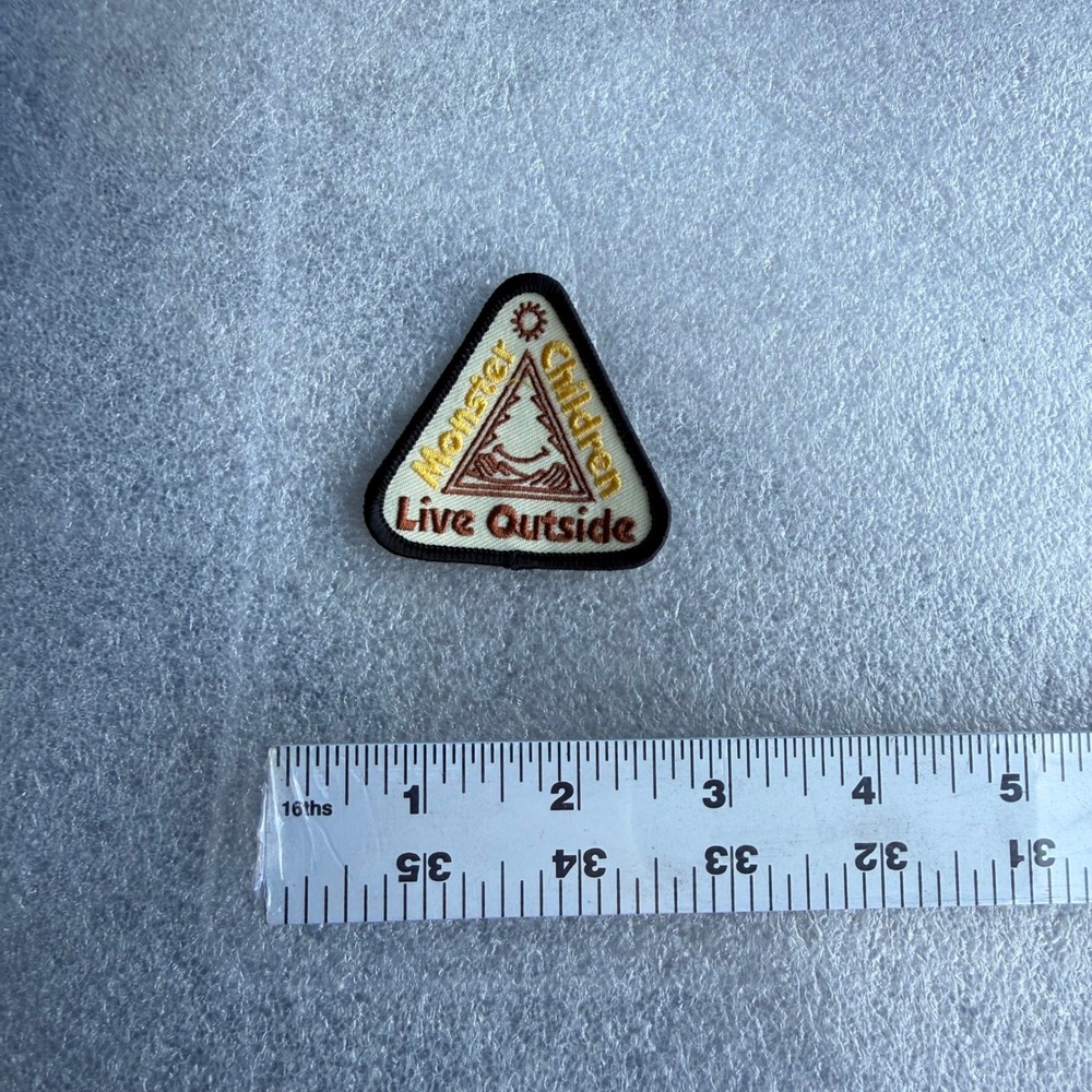 Monster Children‎ Live Outside Embroidered Patch Triangle Outdoor Adventure